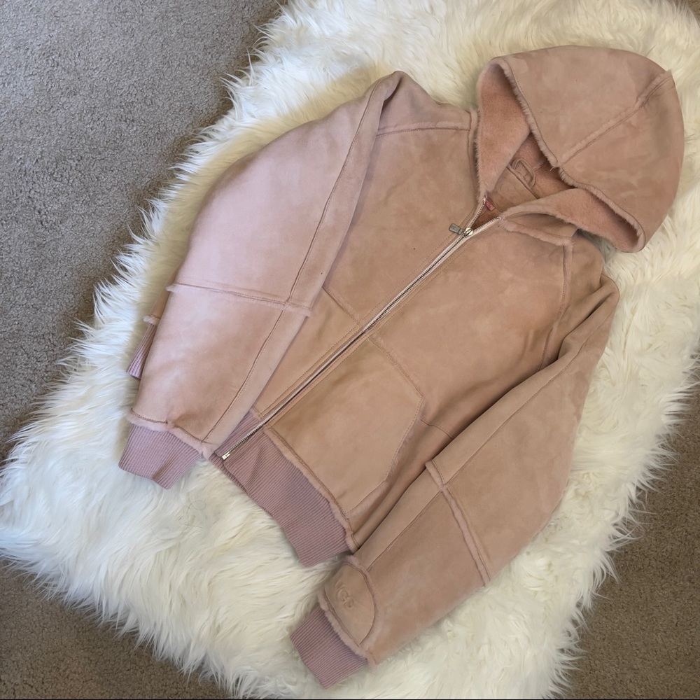 UGG Women's Pink Hooded Jacket